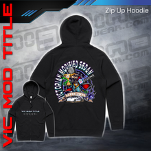 Load image into Gallery viewer, Zip Up Hoodie - Victorian Modified Sedan Title 2023
