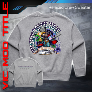 Relaxed Crew Sweater - Victorian Modified Sedan Title 2023