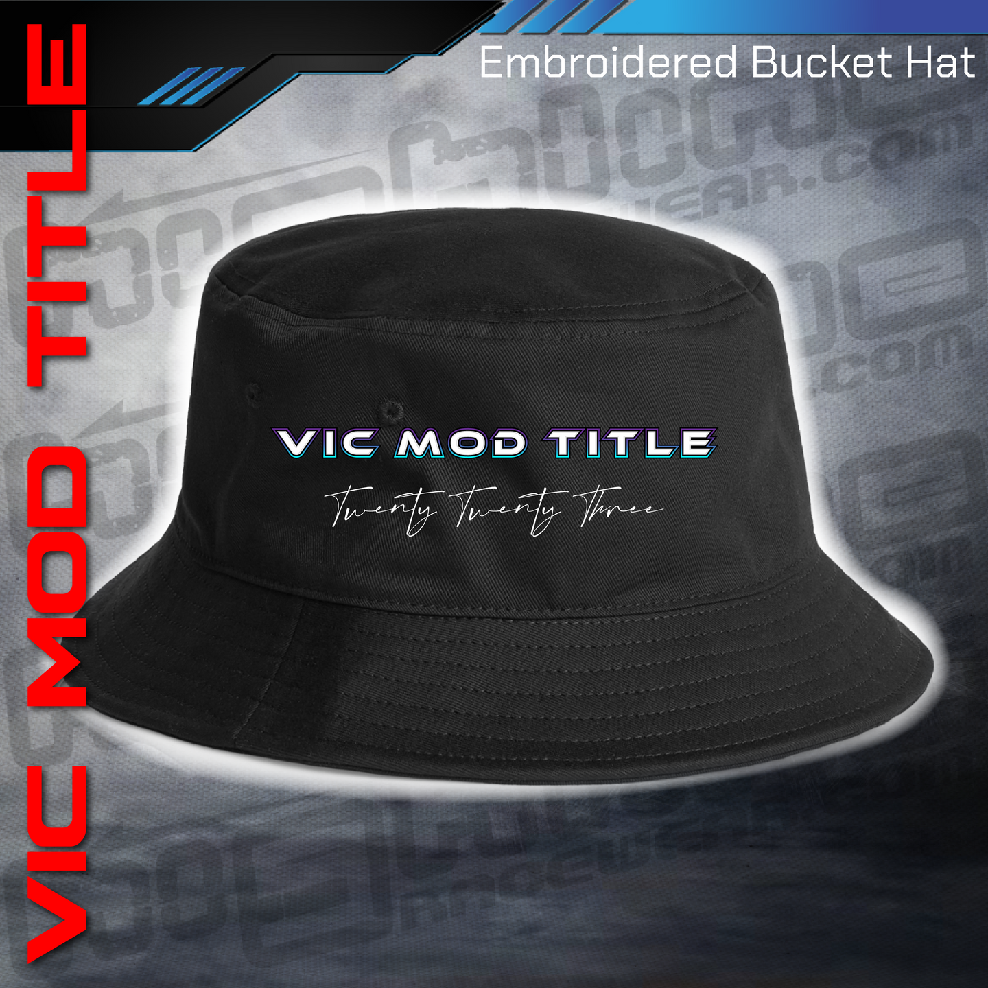Embroidered Bucket Hat - Victorian Modified Sedan Title 2023