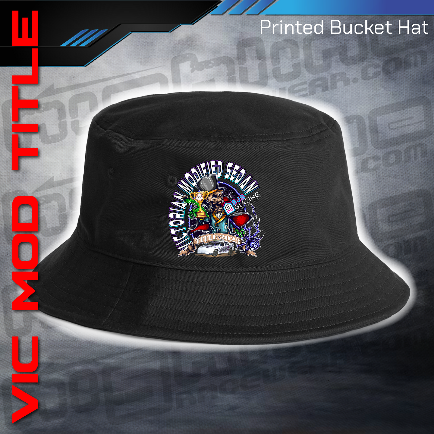 Printed Bucket Hat - Victorian Modified Sedan Title 2023
