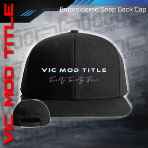 Embroidered Snap Back CAP - Victorian Modified Sedan Title 2023