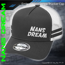 Load image into Gallery viewer, Embroidered STRIPE Trucker Cap - Nans Dream
