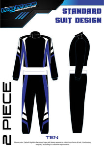 ADULT DRAG SUIT FULL KIT 2 PIECE - Double Layer - SFI 3.2a/5