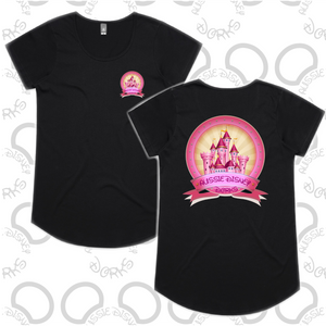 Ladies Pink Castle Logo Tee