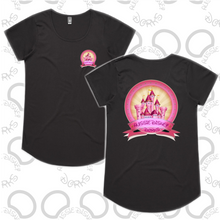 Load image into Gallery viewer, Ladies Pink Castle Logo Tee
