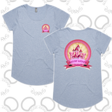 Load image into Gallery viewer, Ladies Pink Castle Logo Tee
