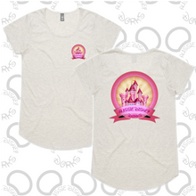 Load image into Gallery viewer, Ladies Pink Castle Logo Tee
