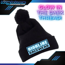 Load image into Gallery viewer, POM POM BEANIE - TRACK Glow in the Dark Thread
