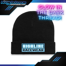 Load image into Gallery viewer, Cuff BEANIE - TRACK Glow in the Dark Thread
