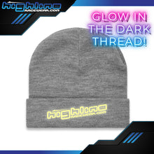 Load image into Gallery viewer, Cuff BEANIE - LOGO Glow in the Dark Thread
