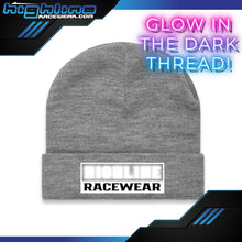 Load image into Gallery viewer, Cuff BEANIE - TRACK Glow in the Dark Thread
