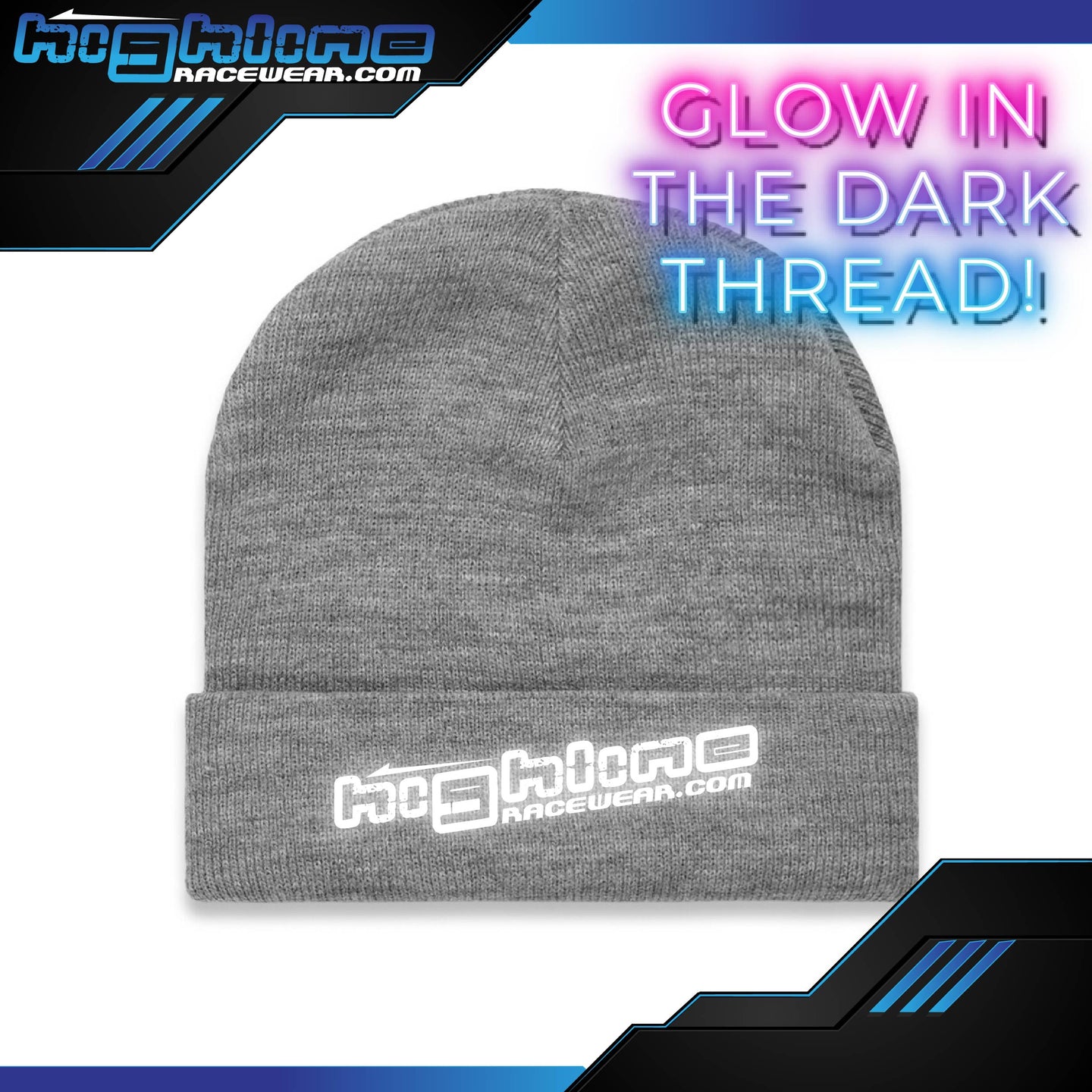 Cuff BEANIE - LOGO Glow in the Dark Thread