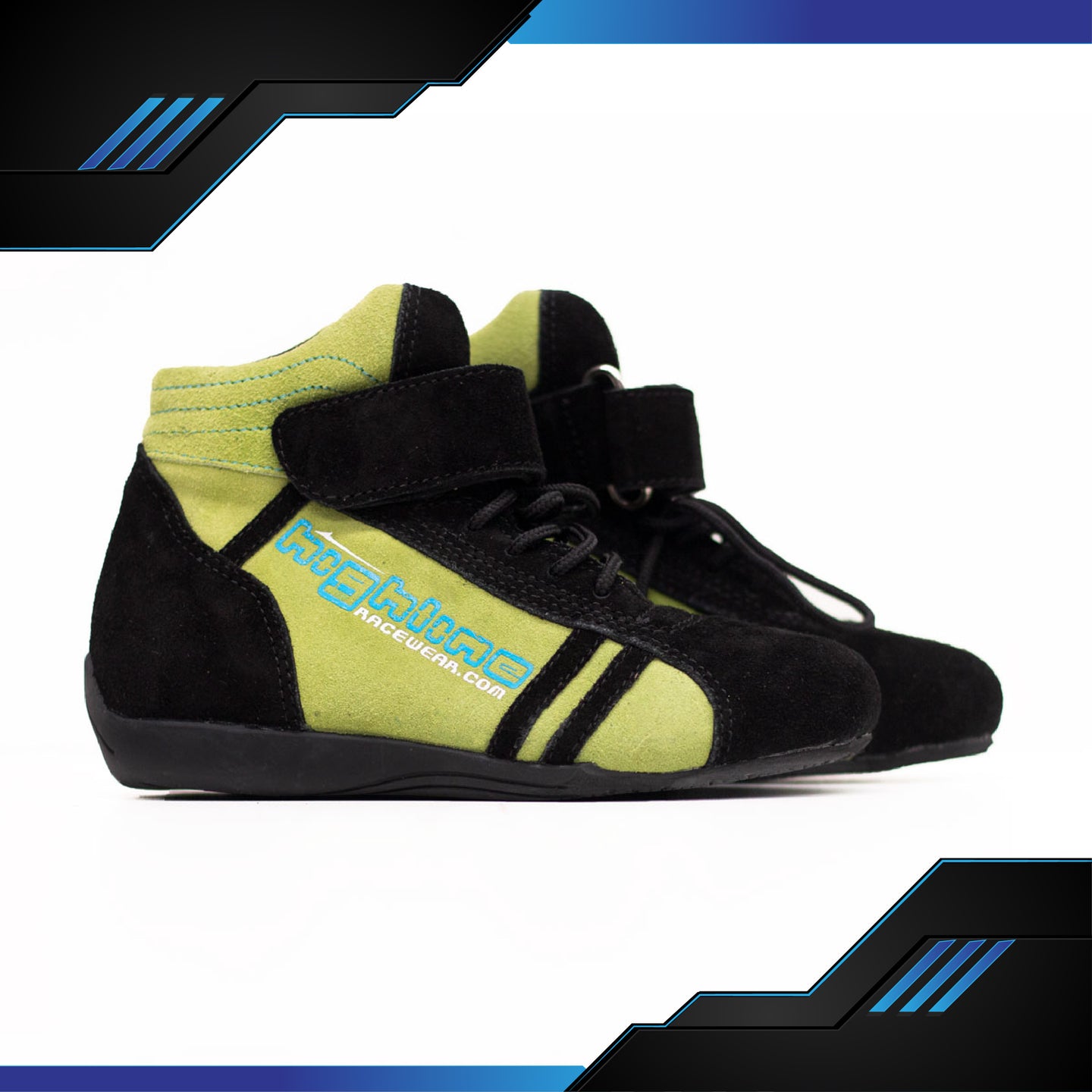 Kart Boots - Suede BLACK/LIME *SALE*