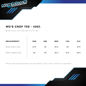 LADIES CROP TEE - VIC F500