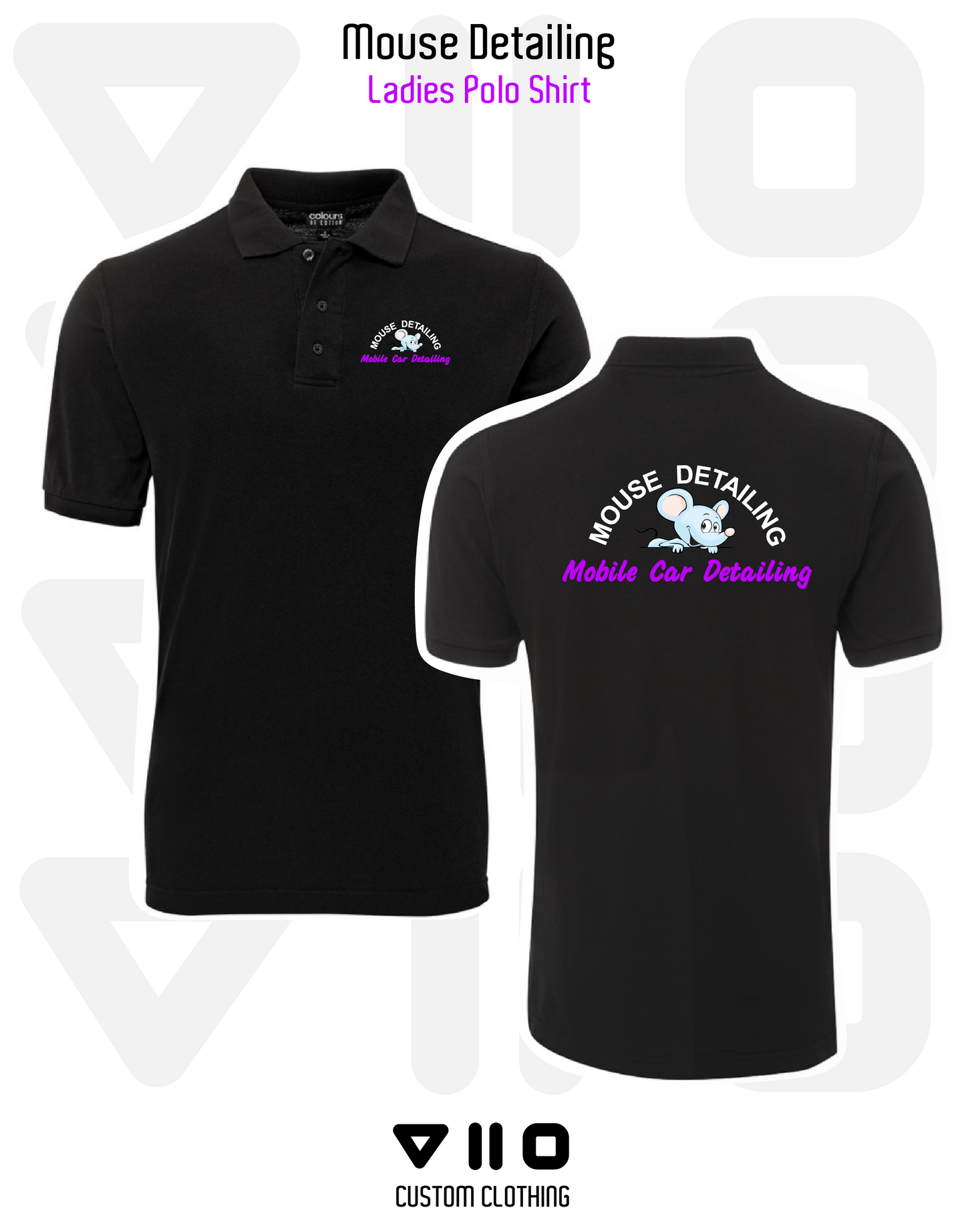 Polo Shirt - Mouse Detailing
